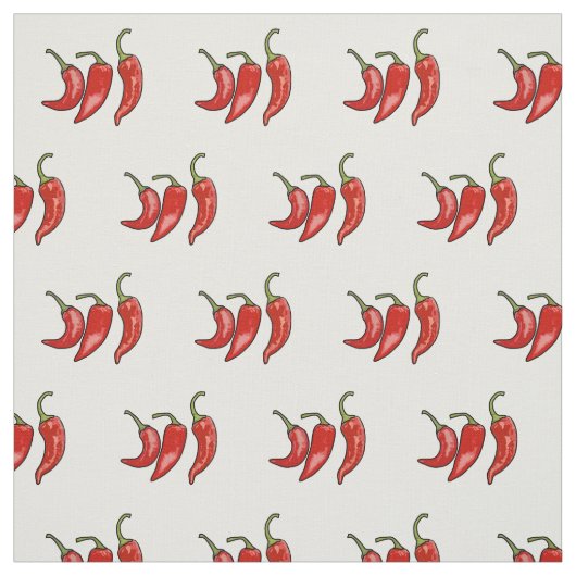 Tissu Illustration de chili (Échantillon)