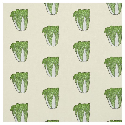 Tissu Illustration de chou chinois (Échantillon)