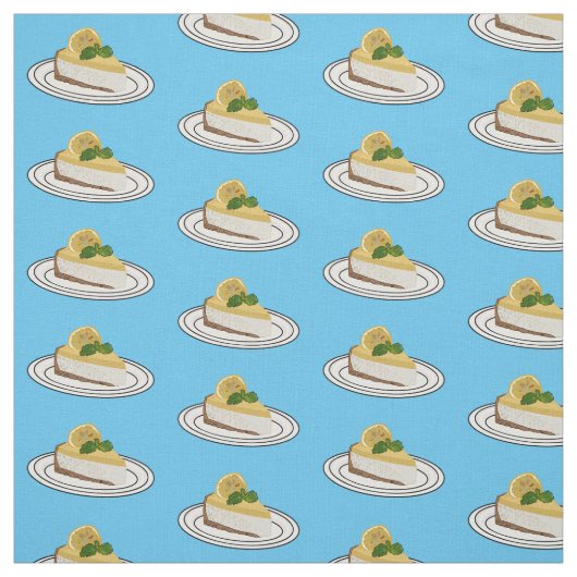 Tissu Illustration de citron cheesecake (Échantillon)