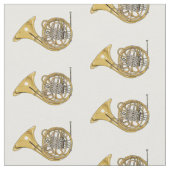 Tissu Illustration de corne française (Fermer)