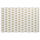 Tissu Illustration de corne française (Fat Quarter)
