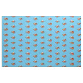 Tissu Illustration de crabe ermite (Fat Quarter)