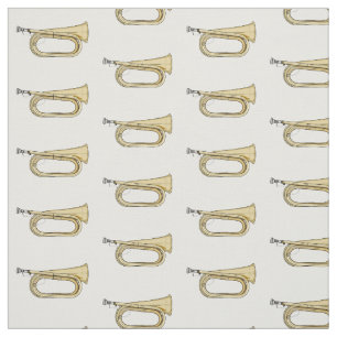 Tissu Illustration de dessin animé Bugle