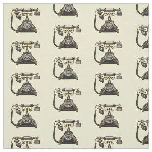 Tissu Illustration de dessin animé de téléphone