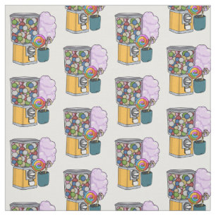 Tissu Illustration de dessin de bonbon