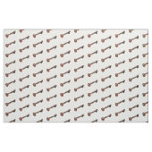 Tissu Illustration de dessin de Sitar (Fat Quarter)