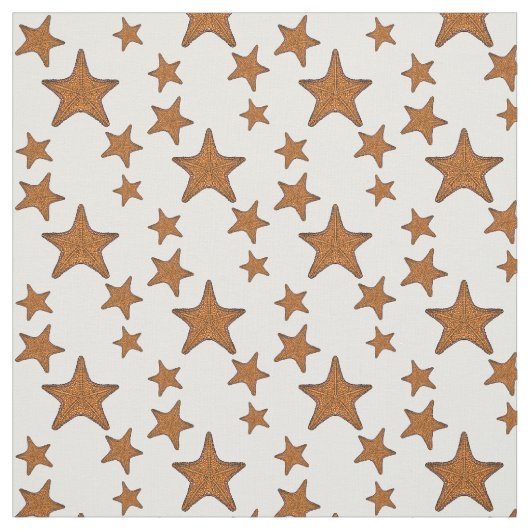 Tissu Illustration de dessin de Starfish (Échantillon)