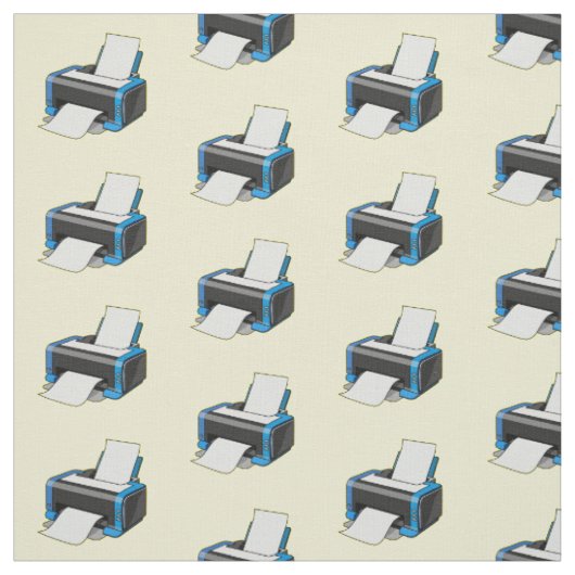 Tissu Illustration de dessin d'imprimante (Échantillon)