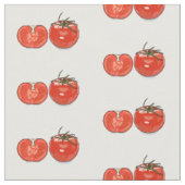 Tissu Illustration de dessin sur la tomate (Fermer)