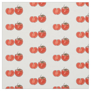 Tissu Illustration de dessin sur la tomate