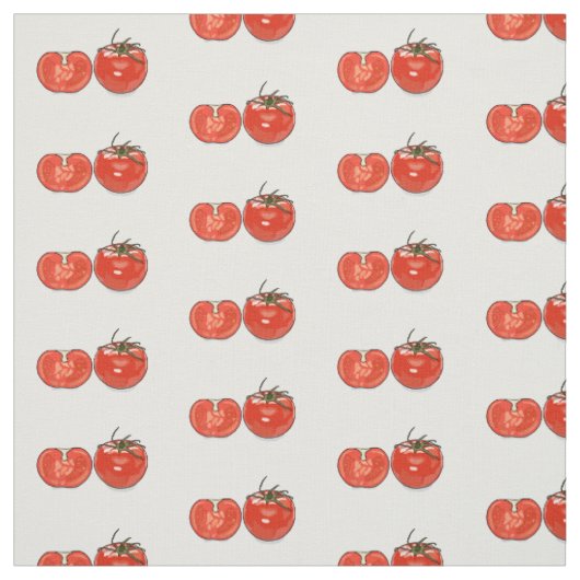 Tissu Illustration de dessin sur la tomate (Échantillon)