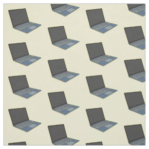 Tissu Illustration de dessin sur ordinateur portable