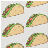 Tissu Illustration de dessin sur Taco (Fermer)
