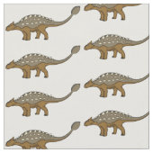 Tissu Illustration de dinosaure blindé Ankylosaurus (Fermer)
