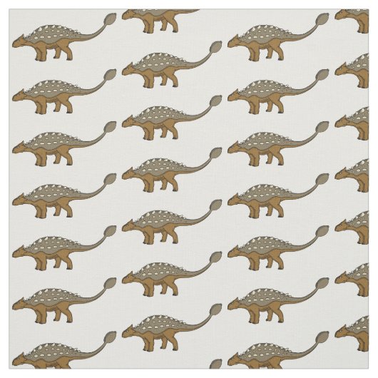 Tissu Illustration de dinosaure blindé Ankylosaurus (Échantillon)