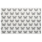 Tissu Illustration de forme de papillon noir (Fat Quarter)