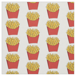 Tissu Illustration de frites