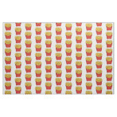 Tissu Illustration de frites (Fat Quarter)