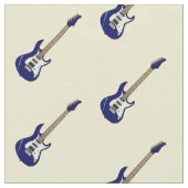 Tissu Illustration de guitare électrique (Fermer)