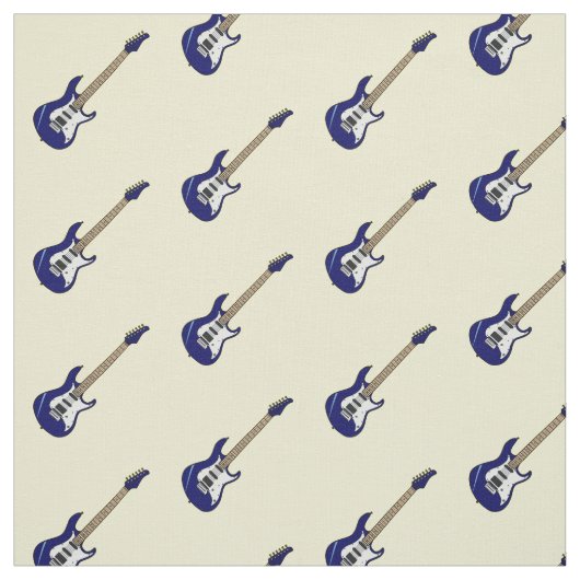 Tissu Illustration de guitare électrique (Échantillon)