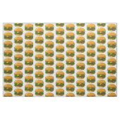 Tissu Illustration de Hamburger (Fat Quarter)