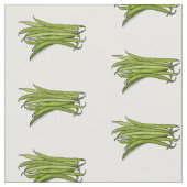 Tissu Illustration de haricots verts (Fermer)