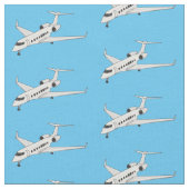 Tissu Illustration de jet privé (Fermer)
