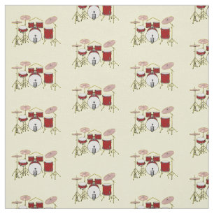 Tissu Illustration de kit de batterie