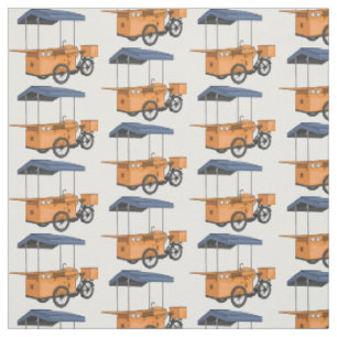 Tissu Illustration de la carotte de vélo