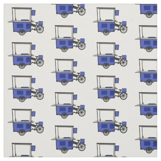 Tissu Illustration de la charrette alimentaire (Échantillon)