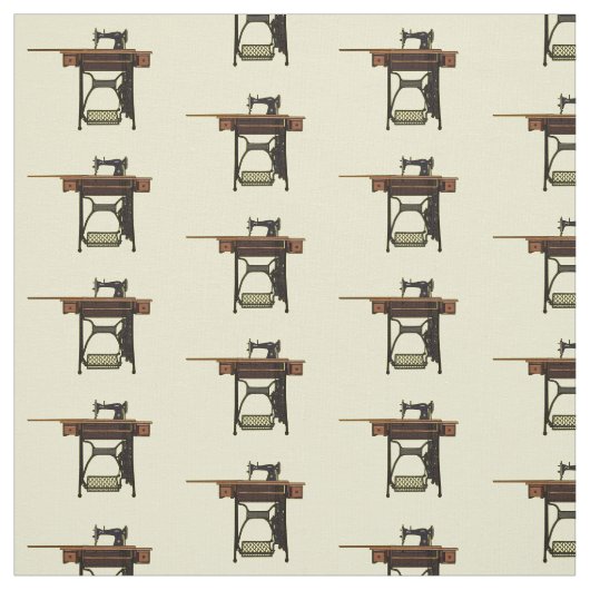 Tissu Illustration de la machine à coudre (Échantillon)