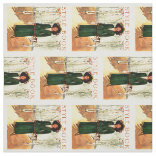 Tissu Illustration de la mode du livre de style