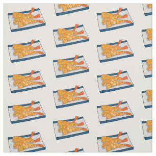 Tissu Illustration de la tempura crevette