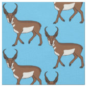 Tissu Illustration de l'antilope Pronghorn (Fermer)