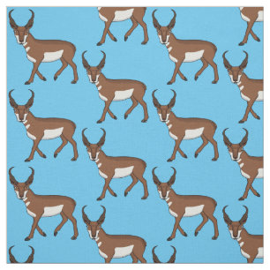 Tissu Illustration de l'antilope Pronghorn