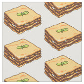 Tissu Illustration de Lasagna (Fermer)