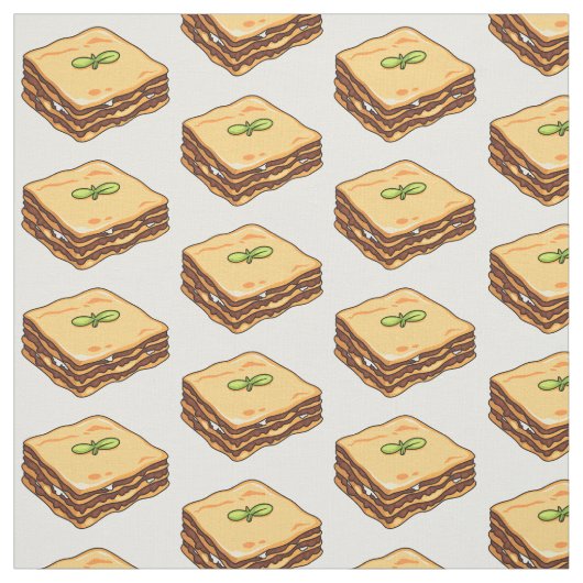 Tissu Illustration de Lasagna (Échantillon)