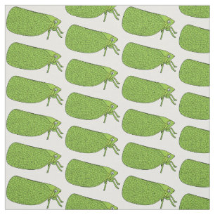 Tissu Illustration de l'insecte de la trémie verte mûre