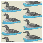 Tissu Illustration de Loon bird (Fermer)