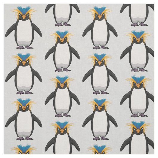 Tissu Illustration de mignon macaroni pingouin (Échantillon)