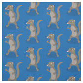 Tissu Illustration de mignonne mangouste (Échantillon)