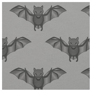 Tissu Illustration de motif de chauve-souris de dessin a