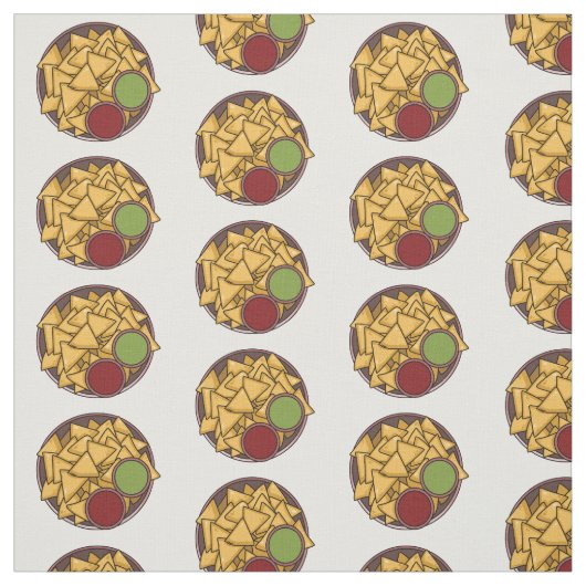Tissu Illustration de Nachos (Échantillon)