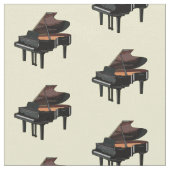 Tissu Illustration de piano (Fermer)