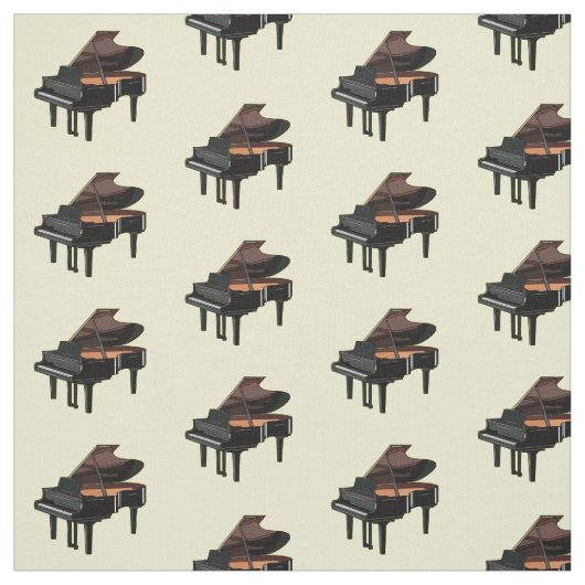 Tissu Illustration de piano (Échantillon)