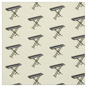 Tissu Illustration de piano clavier