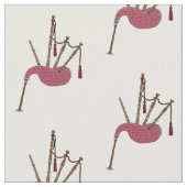 Tissu Illustration de pipes (Fermer)