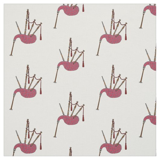 Tissu Illustration de pipes (Échantillon)