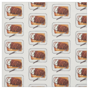 Tissu Illustration de poitrine de dinde rôtie