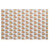 Tissu Illustration de pousse-pousse pédicab (Fat Quarter)